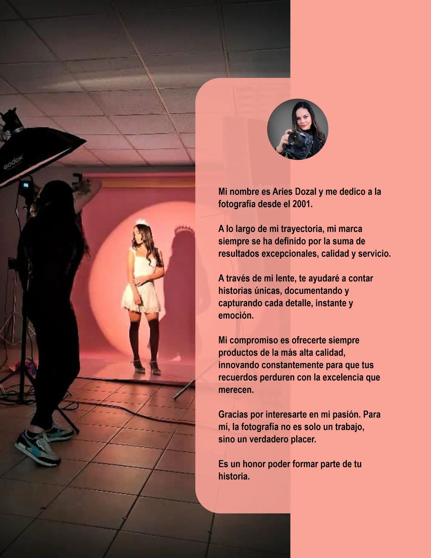 Aries Dozal, fotógrafa profesional en Chihuahua